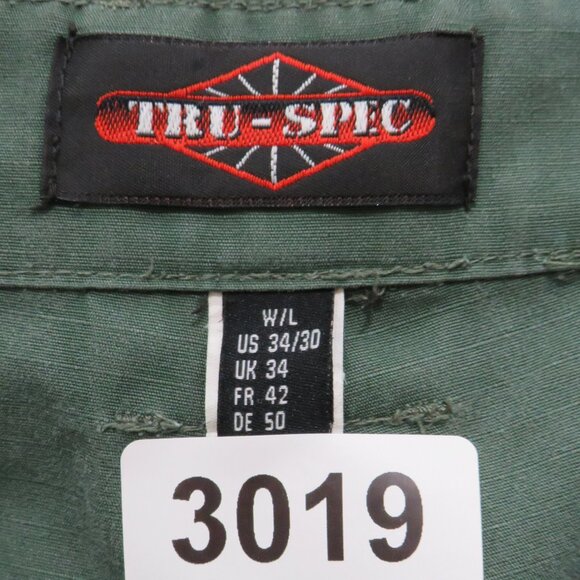 TRU-SPEC* Men's 1.5" Belt Loop Multipocketed‎ Rip-Stop Cargo Pants~ Size 34"x30" - Picture 3 of 15
